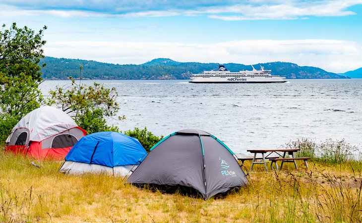 Ruckle Provincial Park campsite