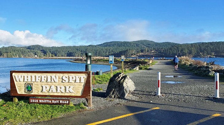 The entrance of Whiffin Spit
