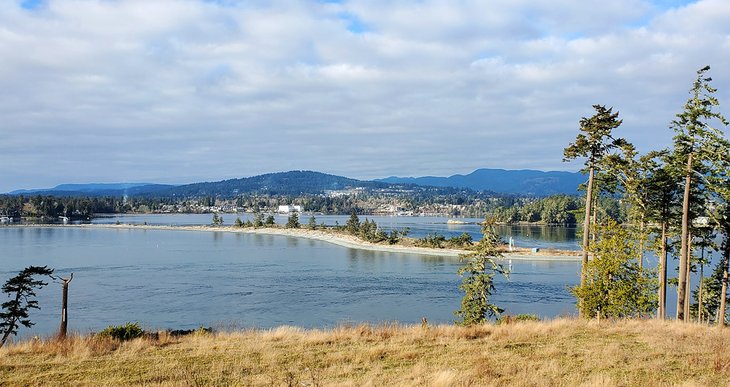View over Whiffin Spit from East Sooke