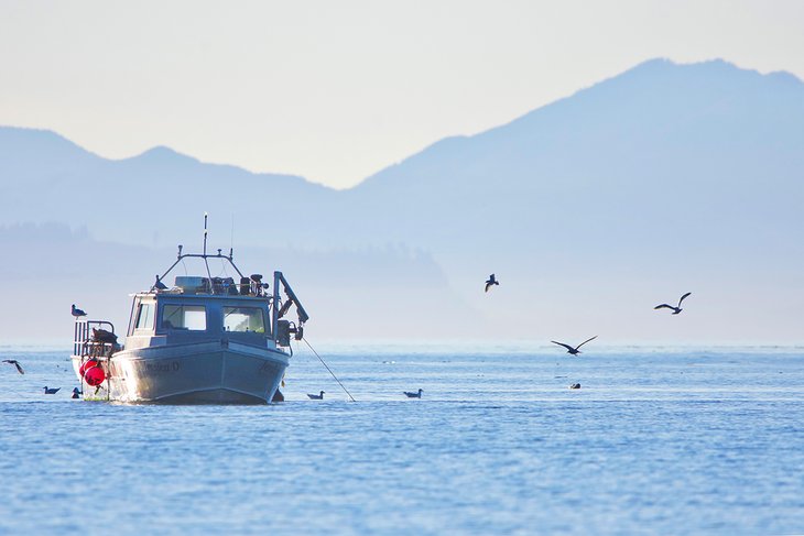 Fishing boat off Sooke