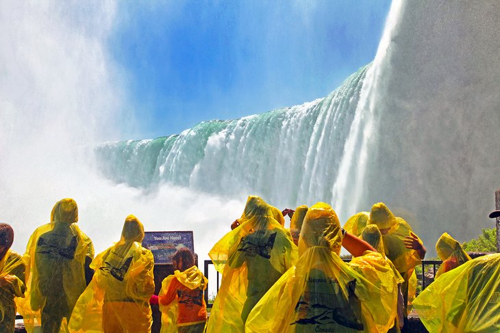 Tourists at Horseshoe Falls, Ontario, Canada