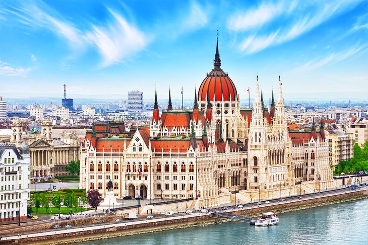 Hungarian Parliament building in Budapest