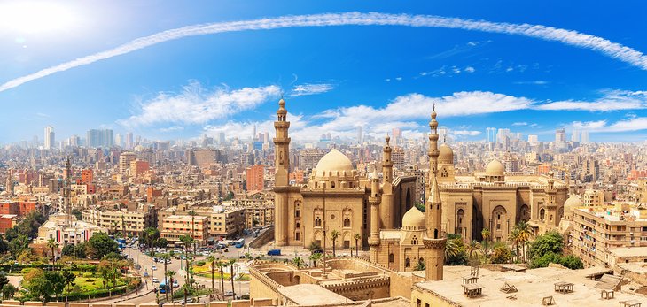 Mosque-Madrassa of Sultan Hassan as seen from Cairo's Citadel