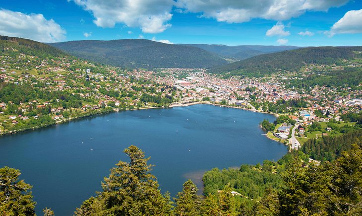 Lake de Gerardmer in the Vosges Mountains