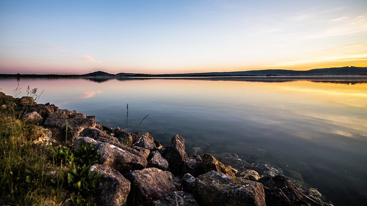 Sunset at Lac de Madine