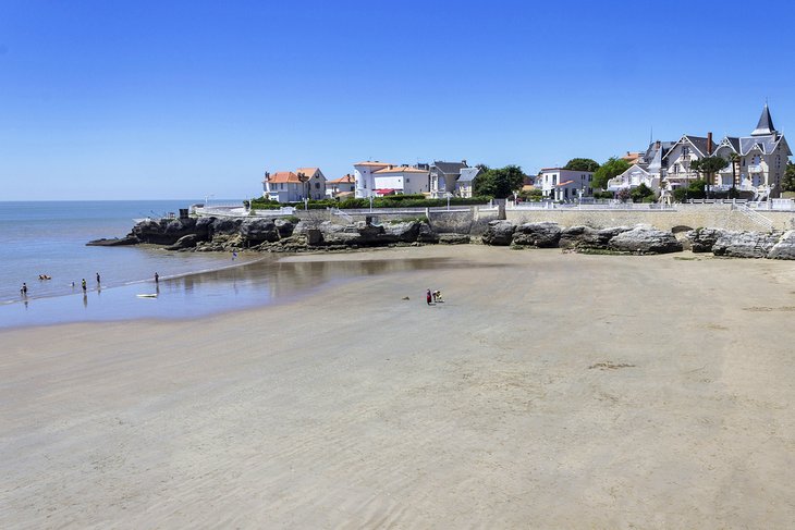 Beach on a sunny day in Royan