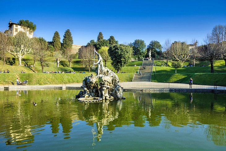 The Neptune Fountain in Boboli Gardens