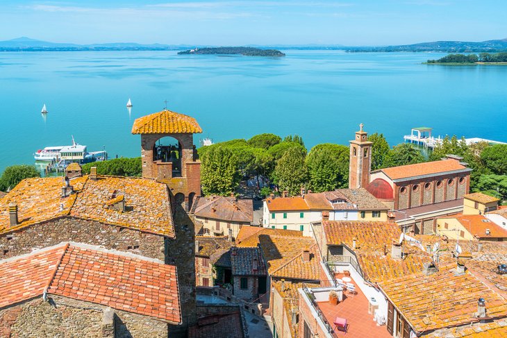 Passignano sul Trasimeno overlooking Lago Trasimeno