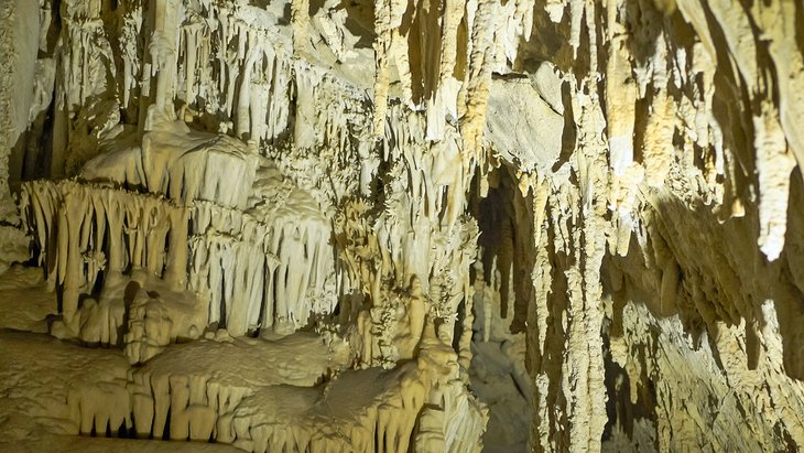 Stalactites in the Lewis and Clark Caverns
