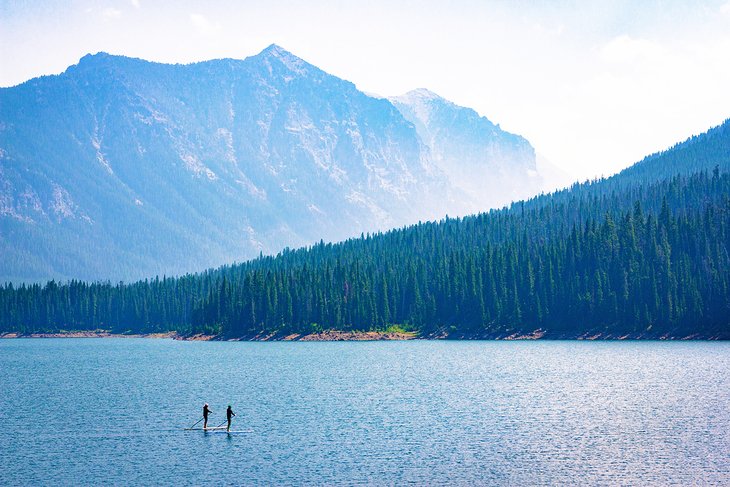 Hyalite Reservoir, five miles from the Langohr Campground