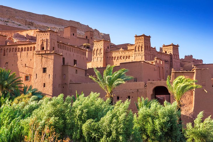 The kasbah of Ait Benhaddou in the Atlas Mountains