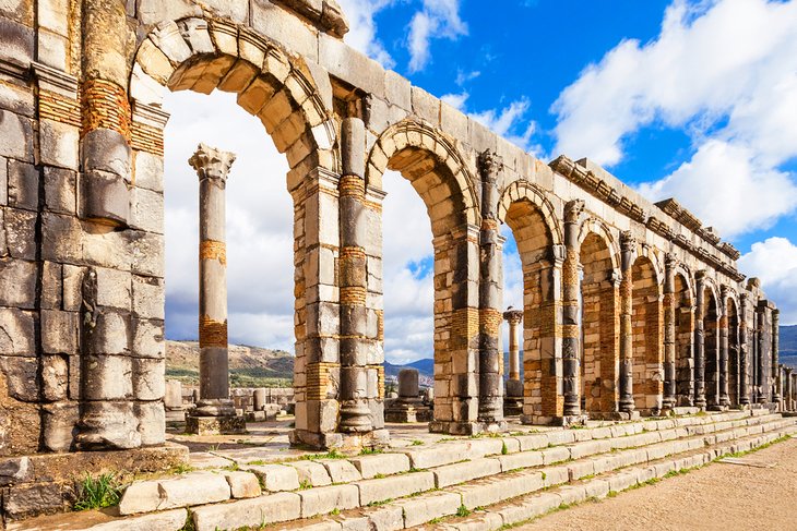 Roman ruins of Volubilis near Meknes