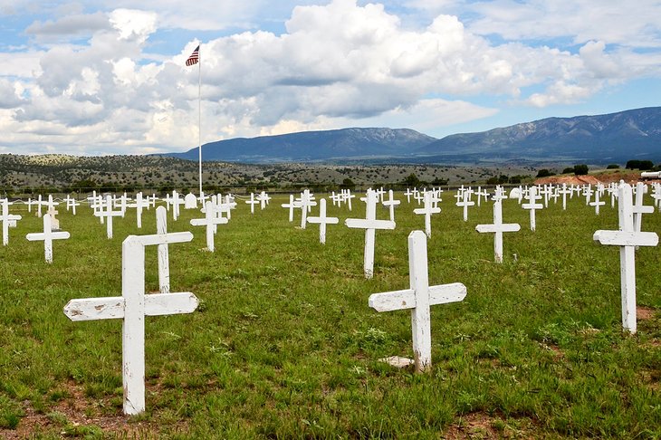 Cementerio en el sitio histórico de Fort Stanton