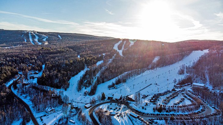 View over Titus Mountain Family Ski Center