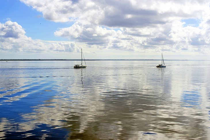 Sailboats on Pamlico Sound