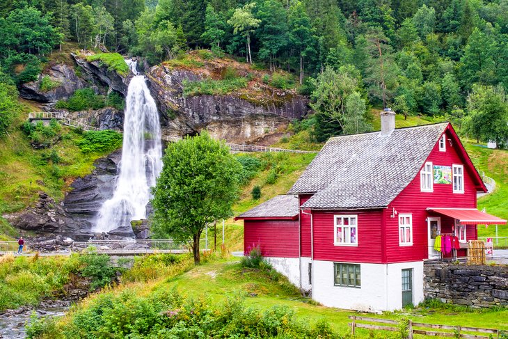 Waterfall at Steinsdalsfossen