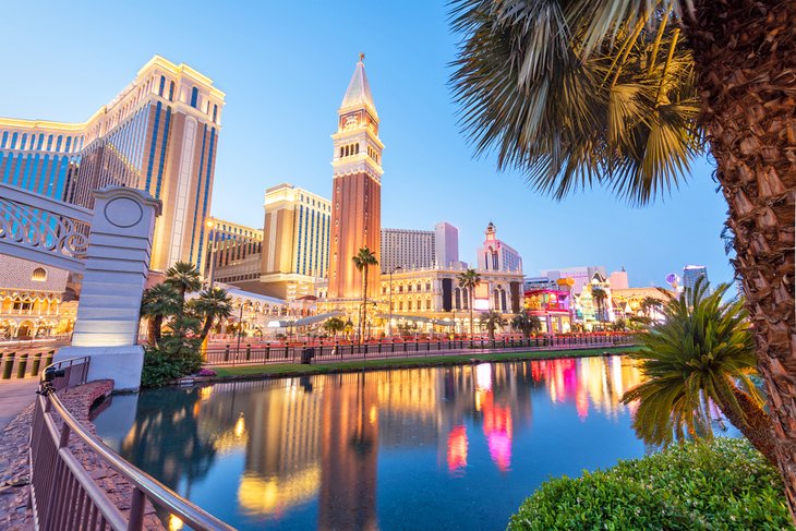 Las Vegas at dusk