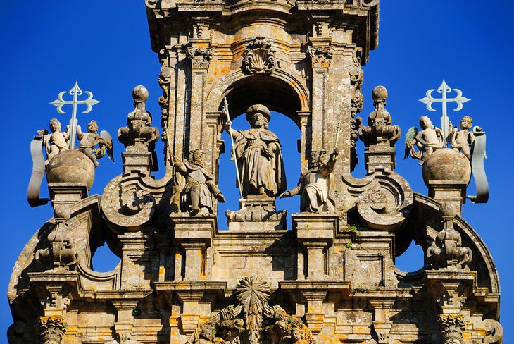 Detail of the Obradoiro Facade