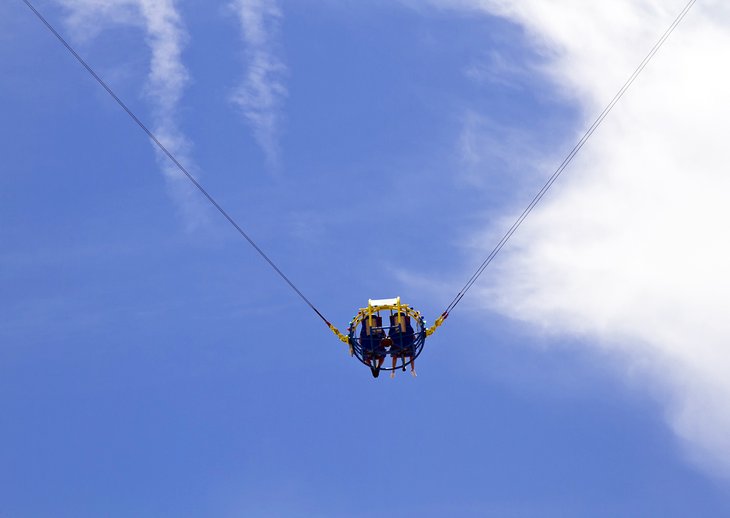 Riding the Skycoaster