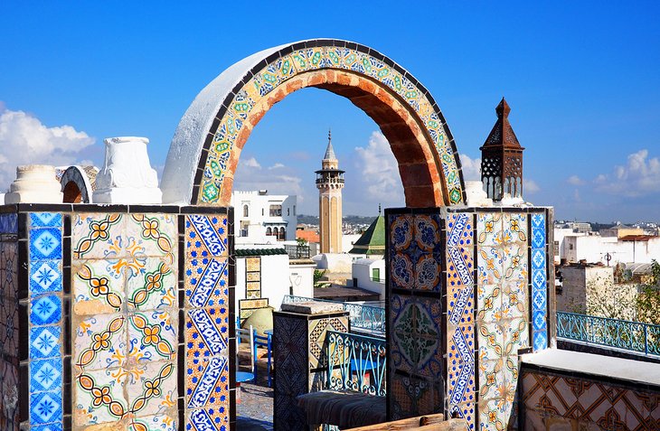 Architectural details in Tunis