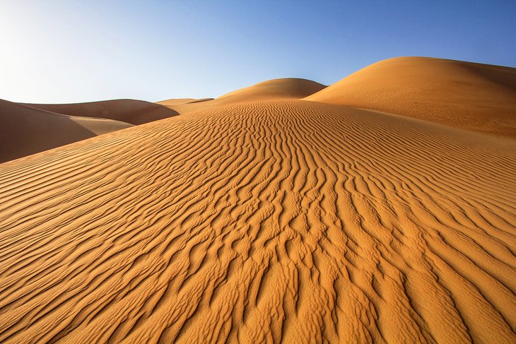 Dunes near Liwa Oasis in the Emirate of Abu Dhabi
