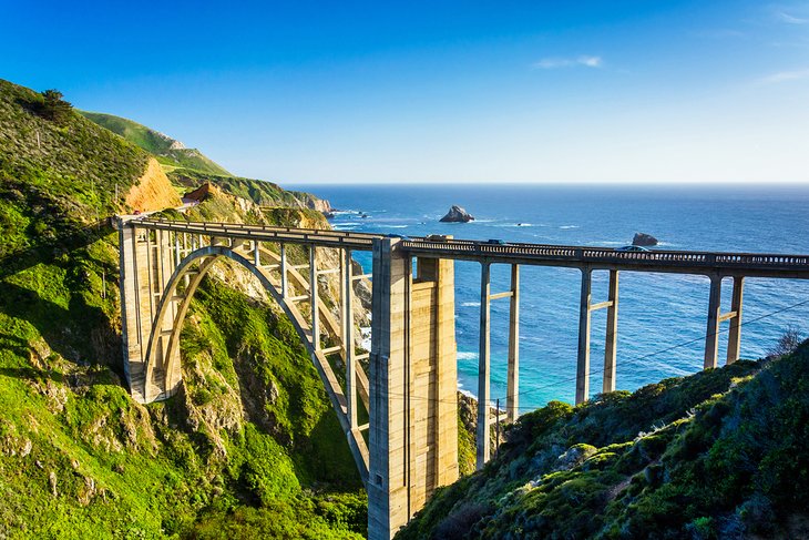 Bixby Canyon Bridge on the Pacific Coast Byway, Big Sur