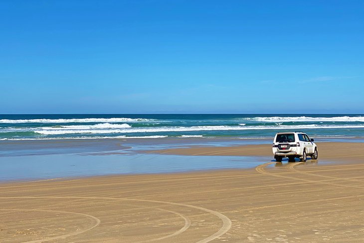 Four-wheel driving on K'Gari (Fraser Island)