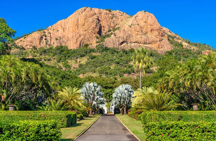 A view of Castle Hill from the Queens Gardens