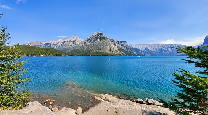 Lake Minnewanka in summer