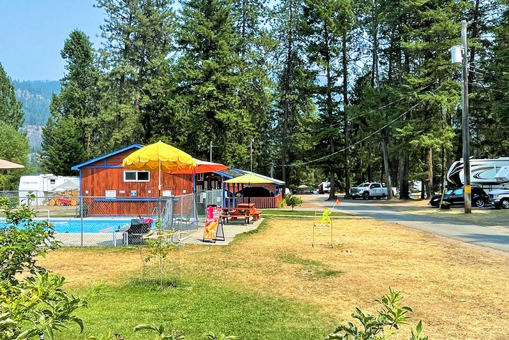 Swimming and camping at Christina Pines