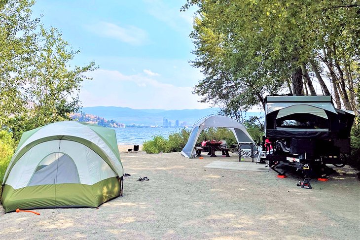 Bear Creek Provincial Park lakefront camping