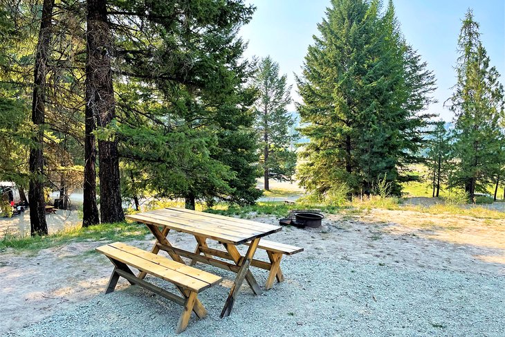 Upper tent site at Arosa Ranch