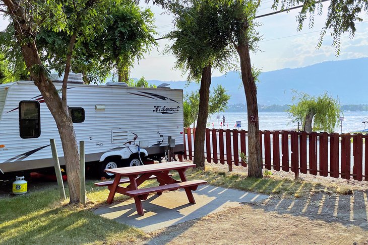 Lake view site at Cabana Beach