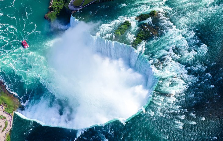 Aerial view of Niagara Falls