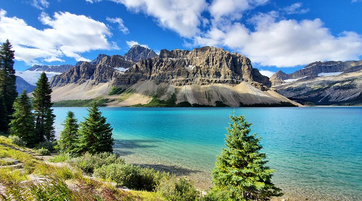 Bow Lake on the Icefields Parkway in Banff National Park