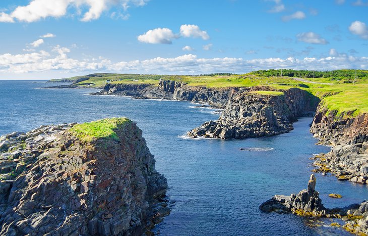 Cape Bonavista coastline in Newfoundland