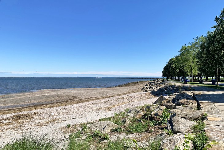 A walking path through Seaside Park