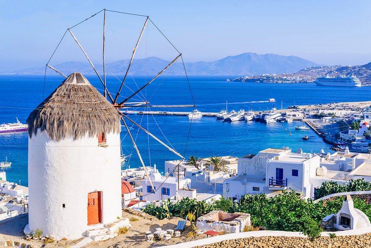 Windmill on Mykonos Island