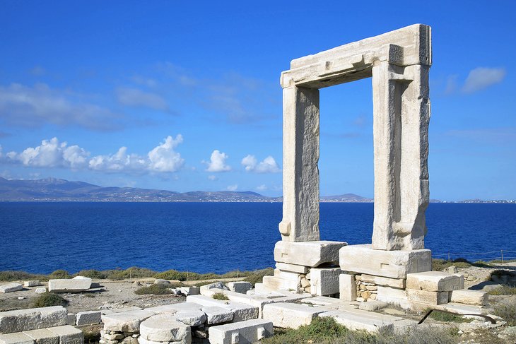 Le temple d'Apollon sur l'île de Naxos