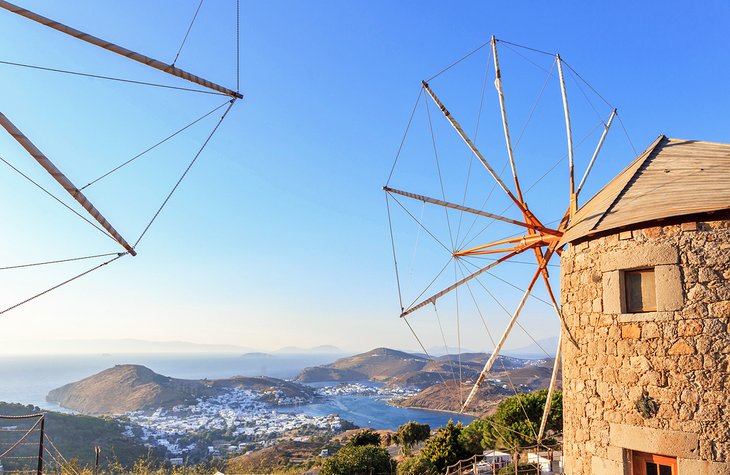 Windmills on Patmos Island