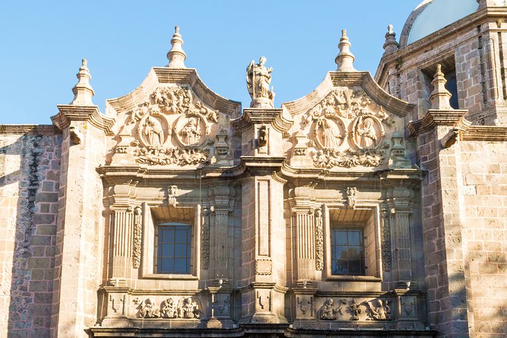 The Church of Santa Rosa de Lima in Morelia