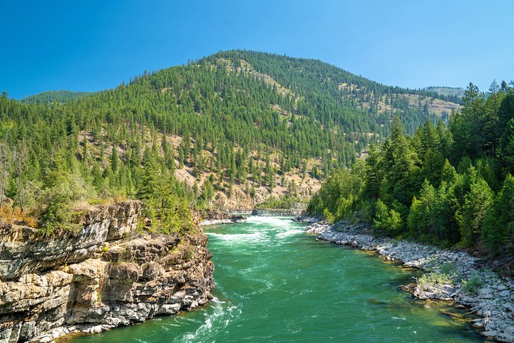 The Kootenai River in the Kootenai National Forest