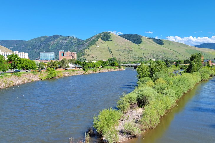 Downtown Missoula, a quick drive from Jim and Mary's