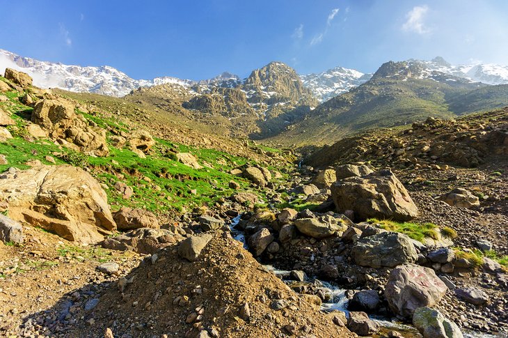 High Atlas countryside on the Toubkal Circuit