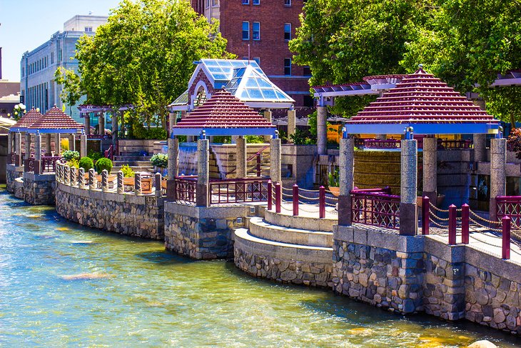 Riverwalk in downtown Reno