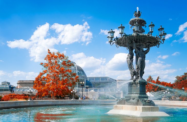 La fontaine de lumière et d'eau du parc Bartholdi