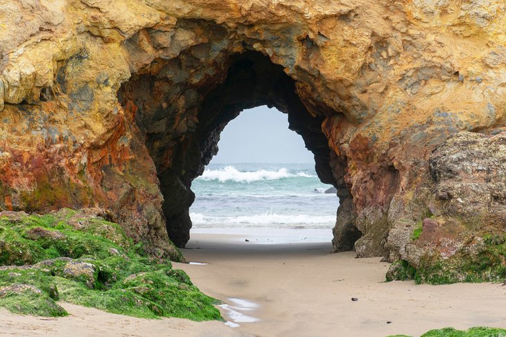 Tunnel at Pescadero State Beach