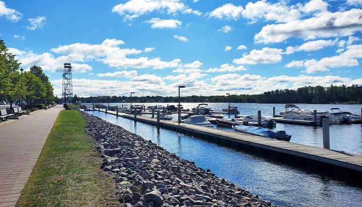 Fort Frances waterfront near the Sorting Gap Marina