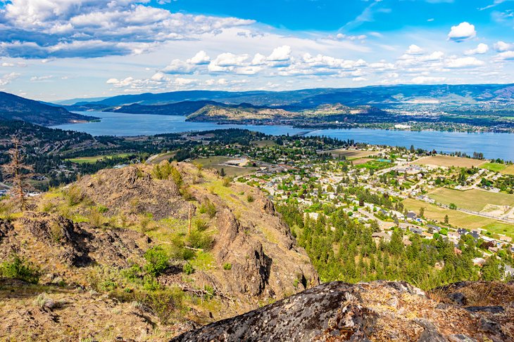View of Kelowna from atop Mount Boucherie