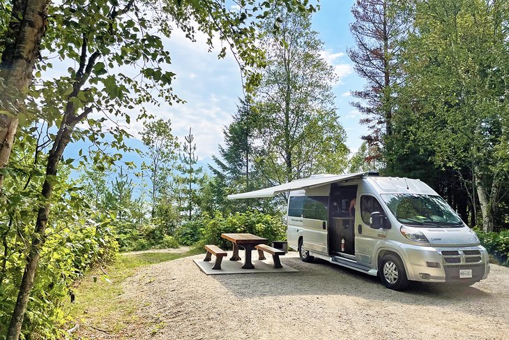 Blanket Creek Provincial Park campsite